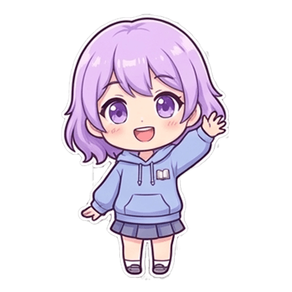 Aniquotes mascot waving hello